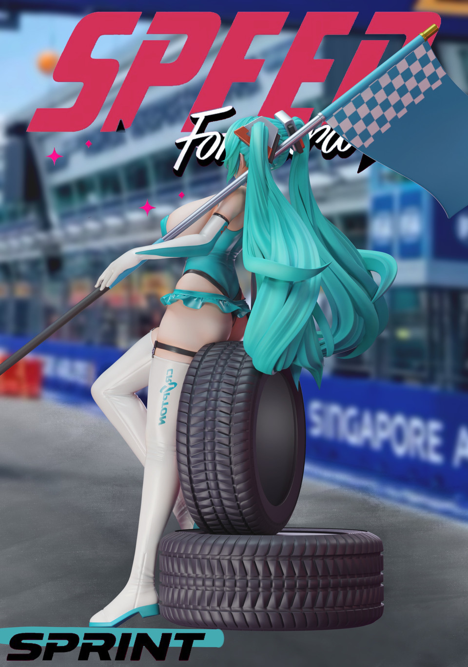 【Pre-sale】Racing Girl Hatsune Miku-SC Studio