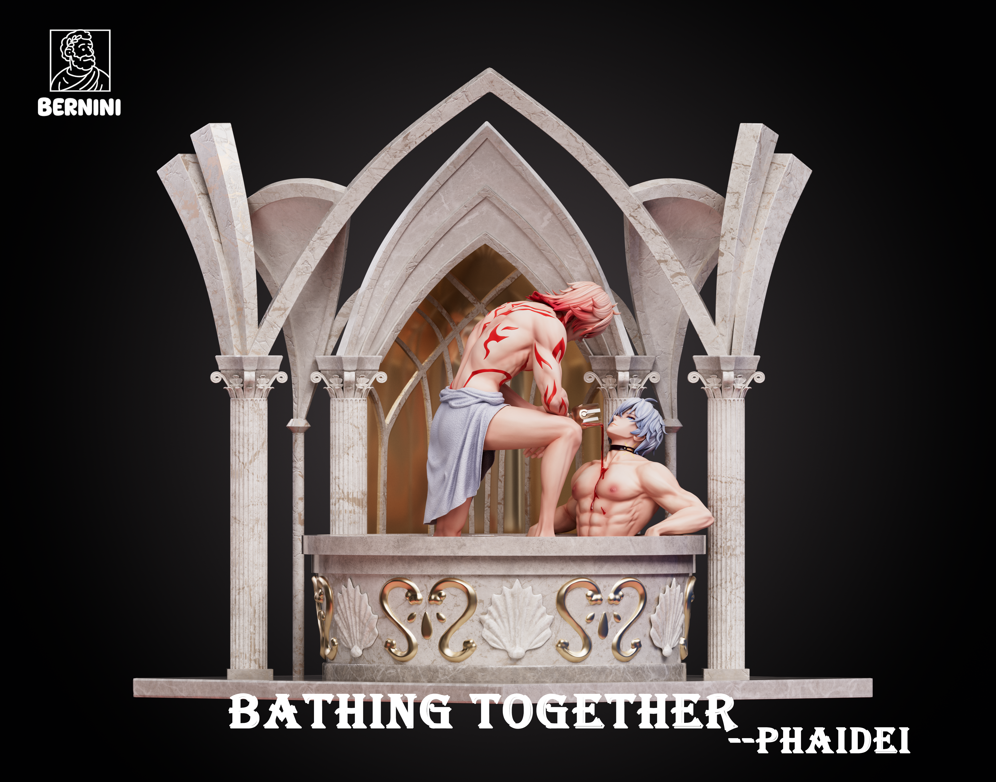 【Pre-sale】1/6 Scale Bathing Together-Phaidei-Bernini Studio