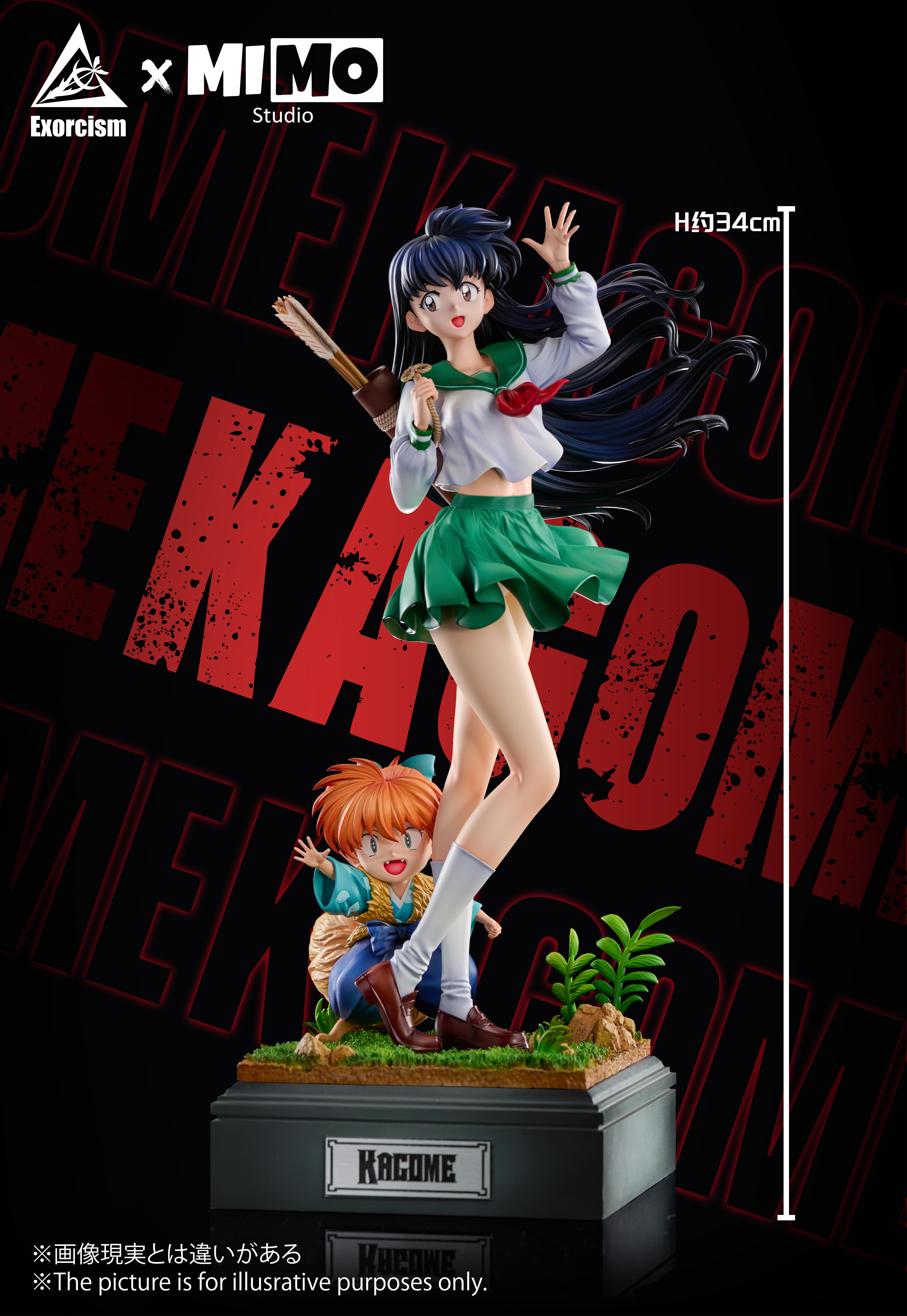 【Pre-sale】1/6 Scale Higurashi Kagome and Shippo-Exorcism Studio x Mimo Studio