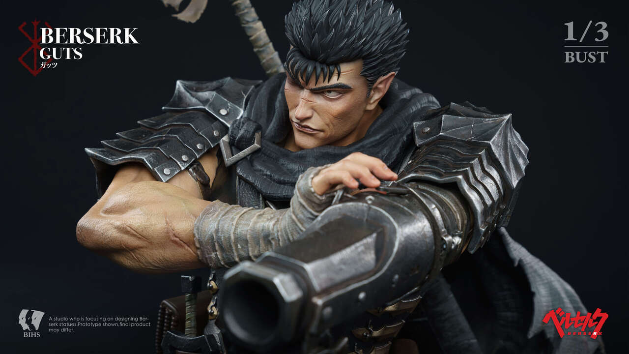 【Pre-sale】1/3 Scale Moment Bust of Guts The Black Swordsman's Berserk-BIHS Studio