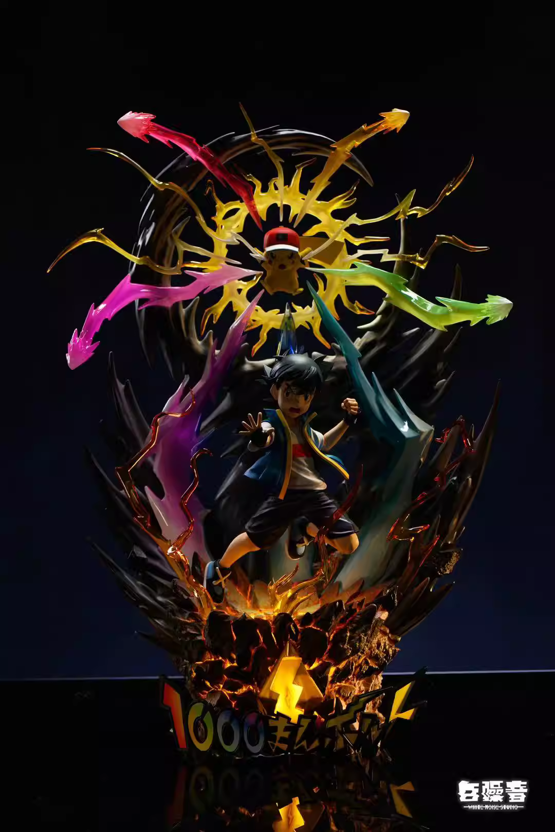 【Pre-sale】1/8 Scale Ash Ketchum and Pikachu Thunderbolt-White Noise Studio