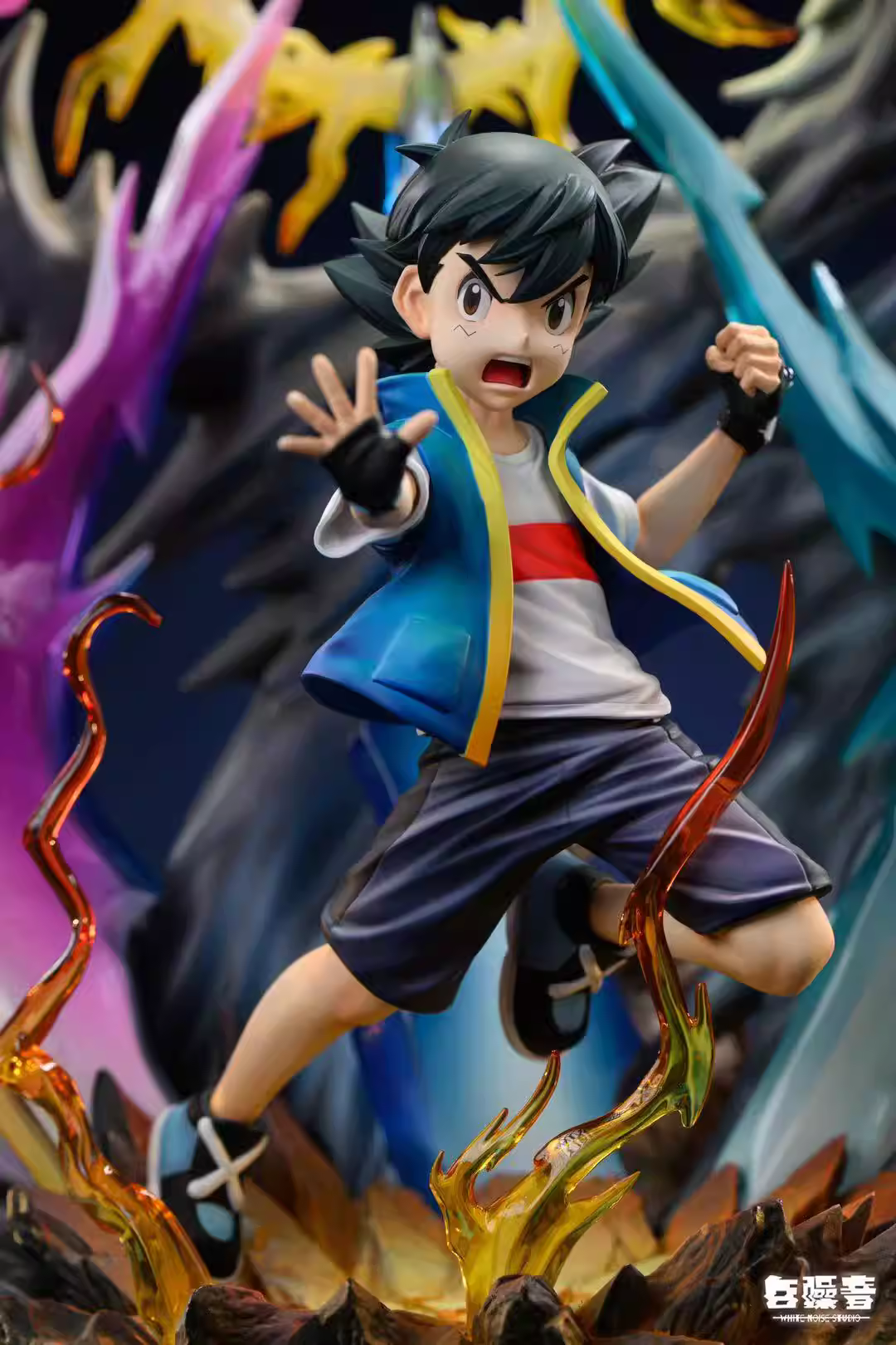【Pre-sale】1/8 Scale Ash Ketchum and Pikachu Thunderbolt-White Noise Studio