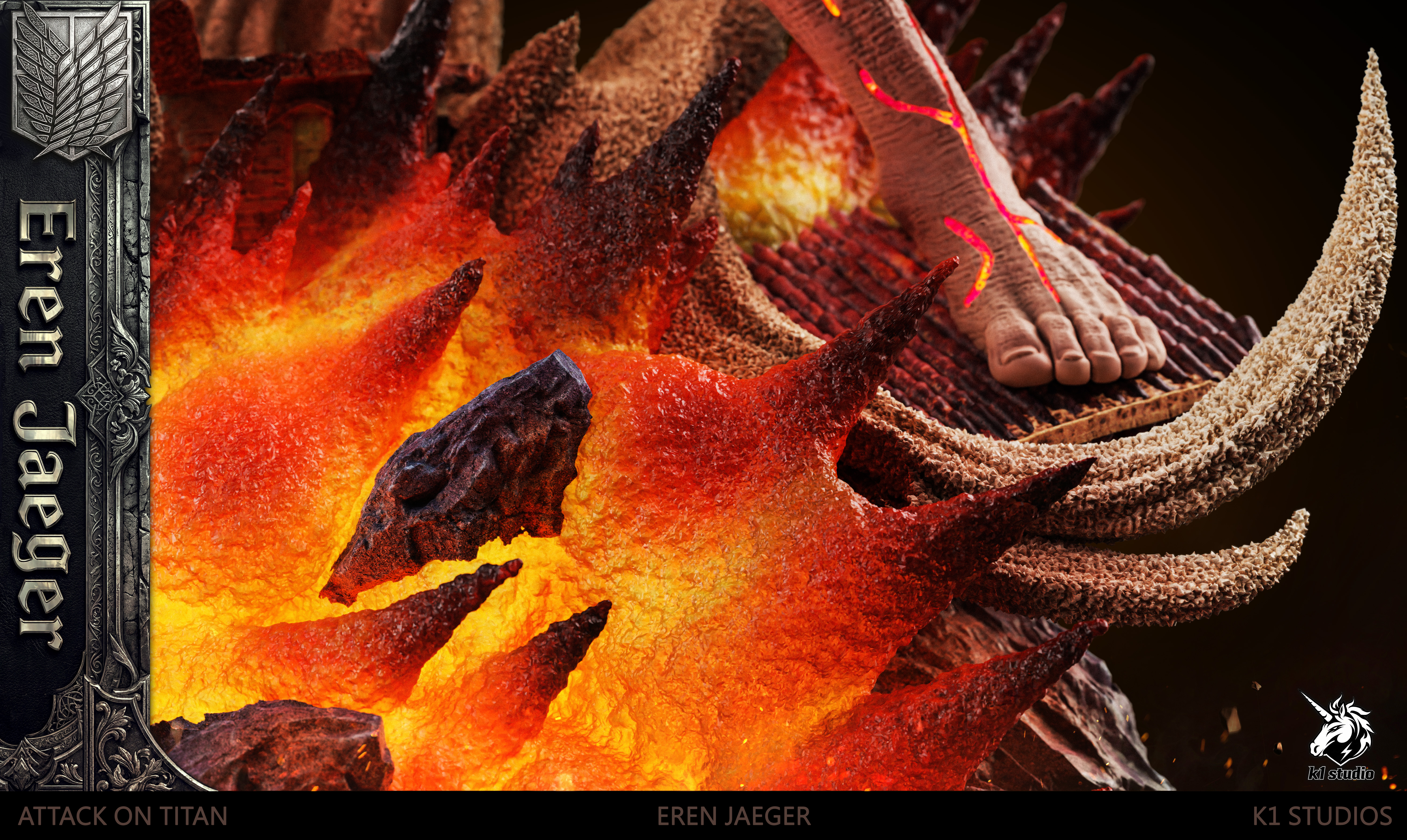 【Pre-sale】1/6 Scale Eren Jaeger with LED-K1 Studio