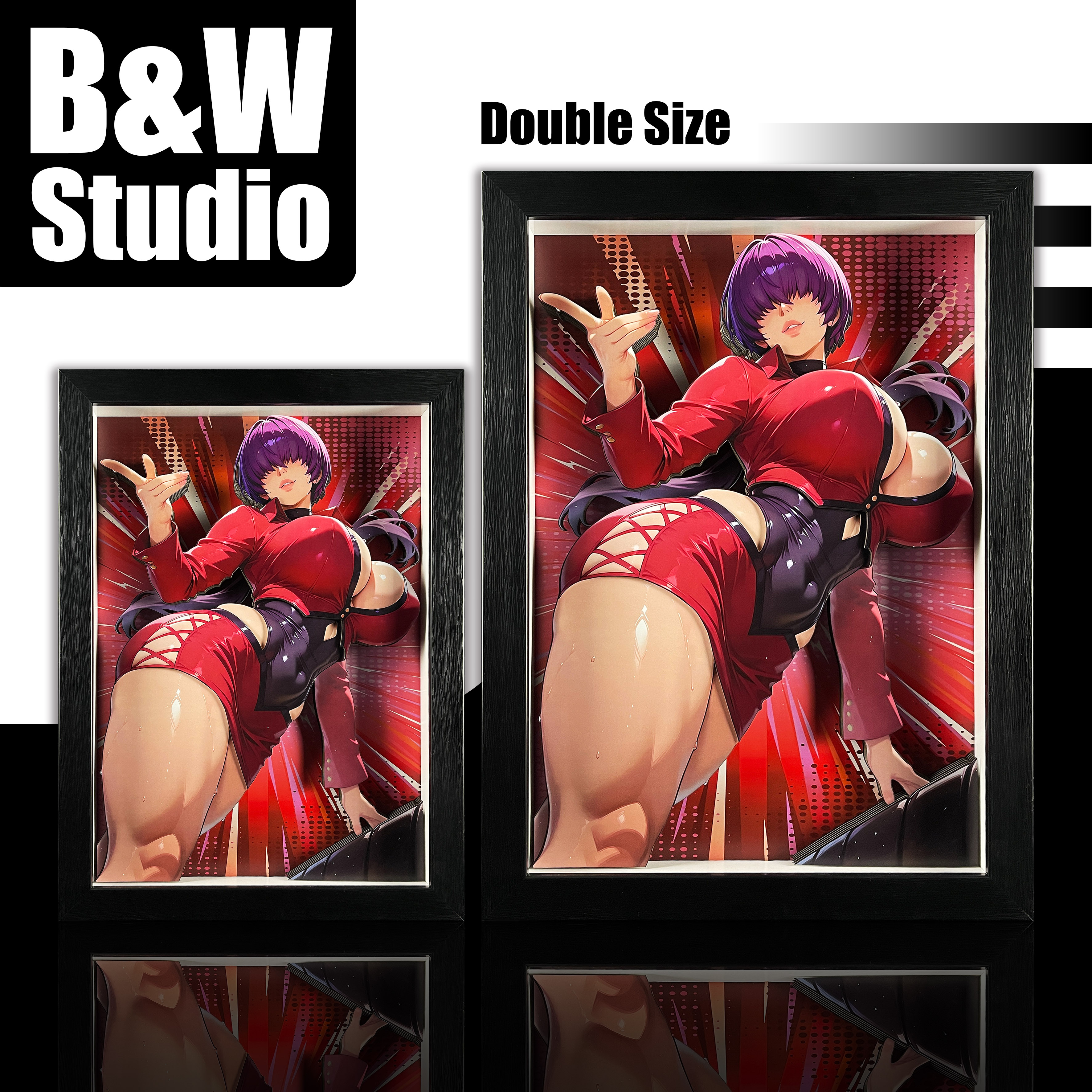 【Pre-sale】Decorative Painting of Shermie-Black and White Studio