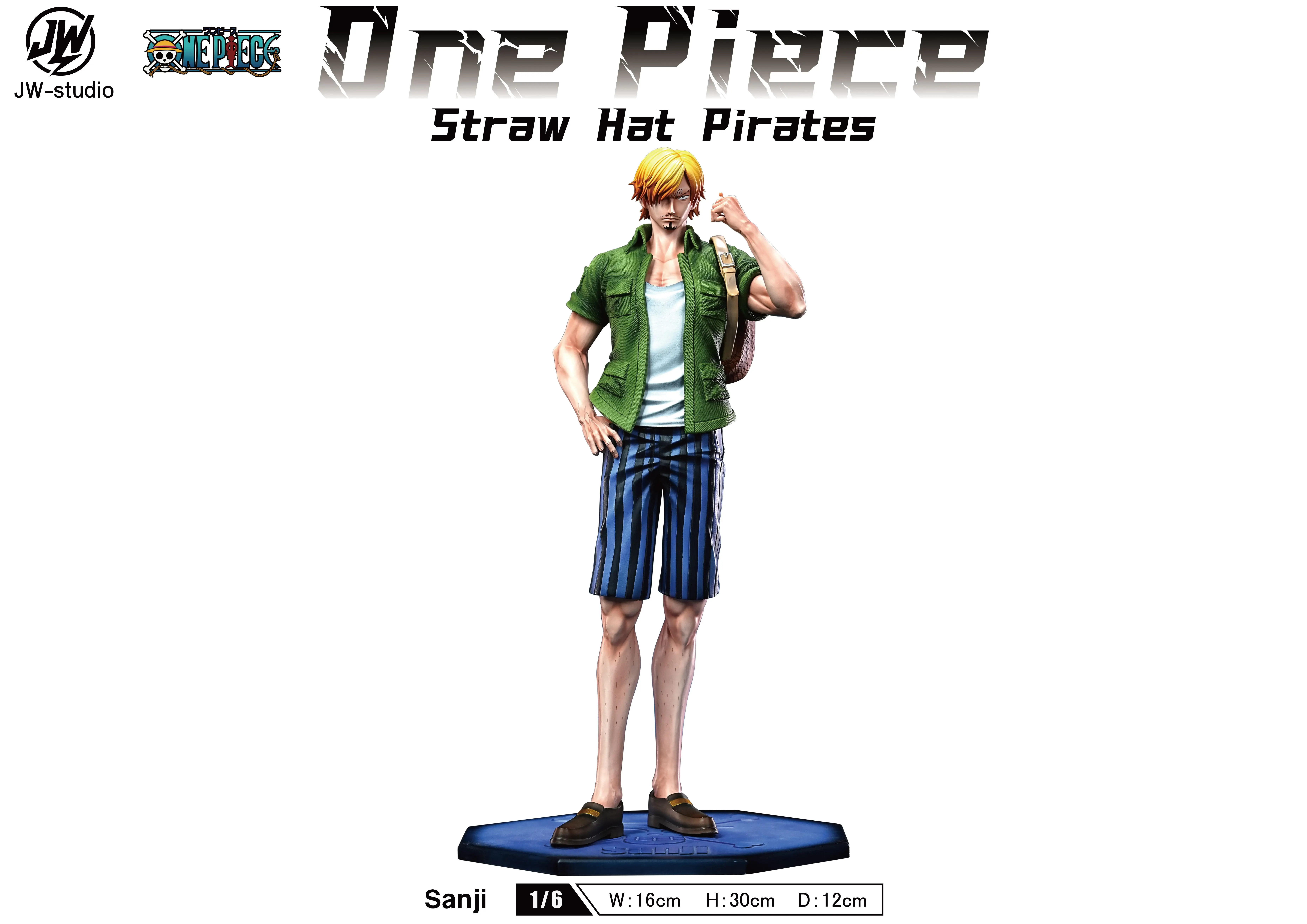 【Pre-sale】1/6 Scale Zoro, Sanji, Usopp, Brook, Robin, Franky and Chopper-JW Studio