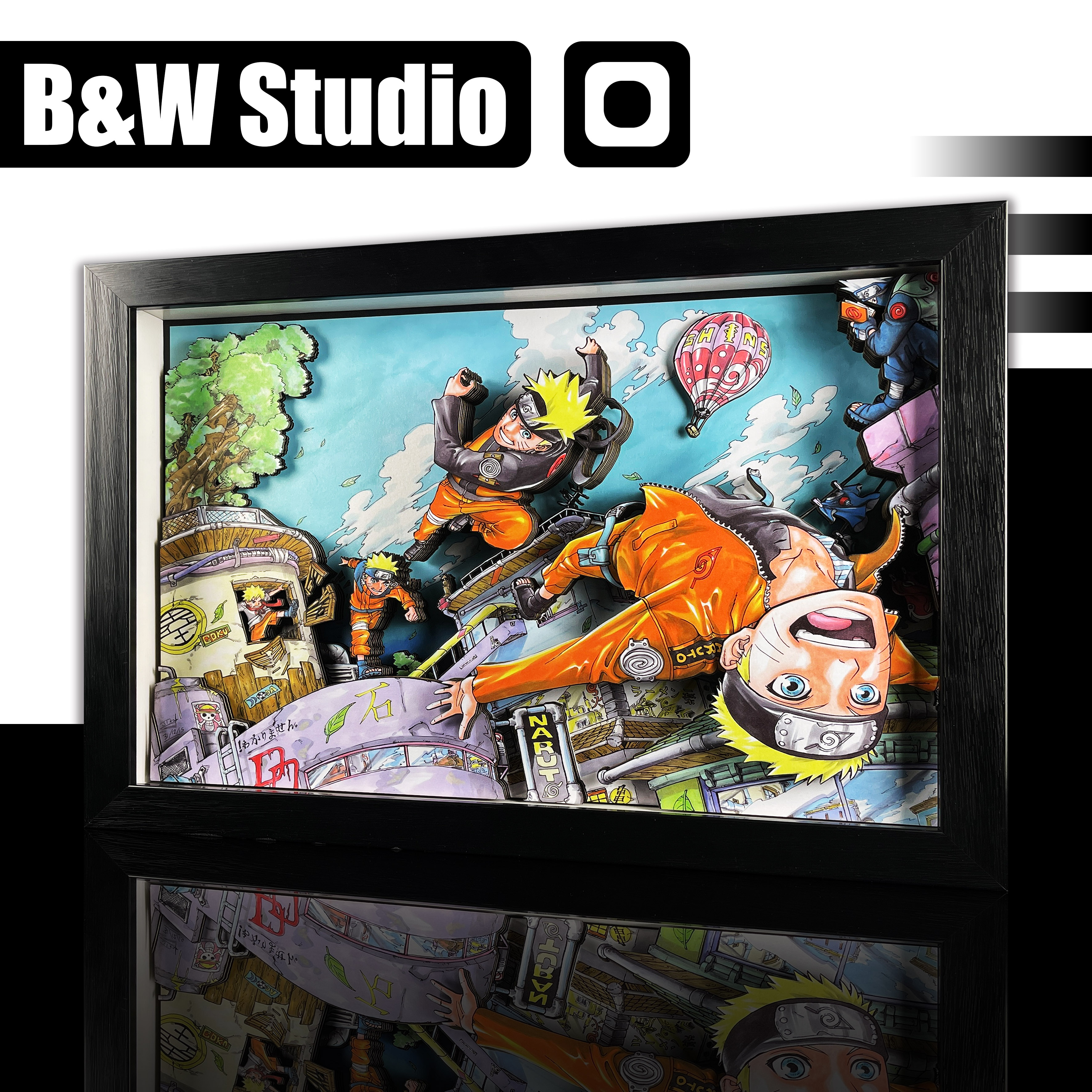【Pre-sale】Decorative Painting of Naruto Way to Master-Black and White Studio