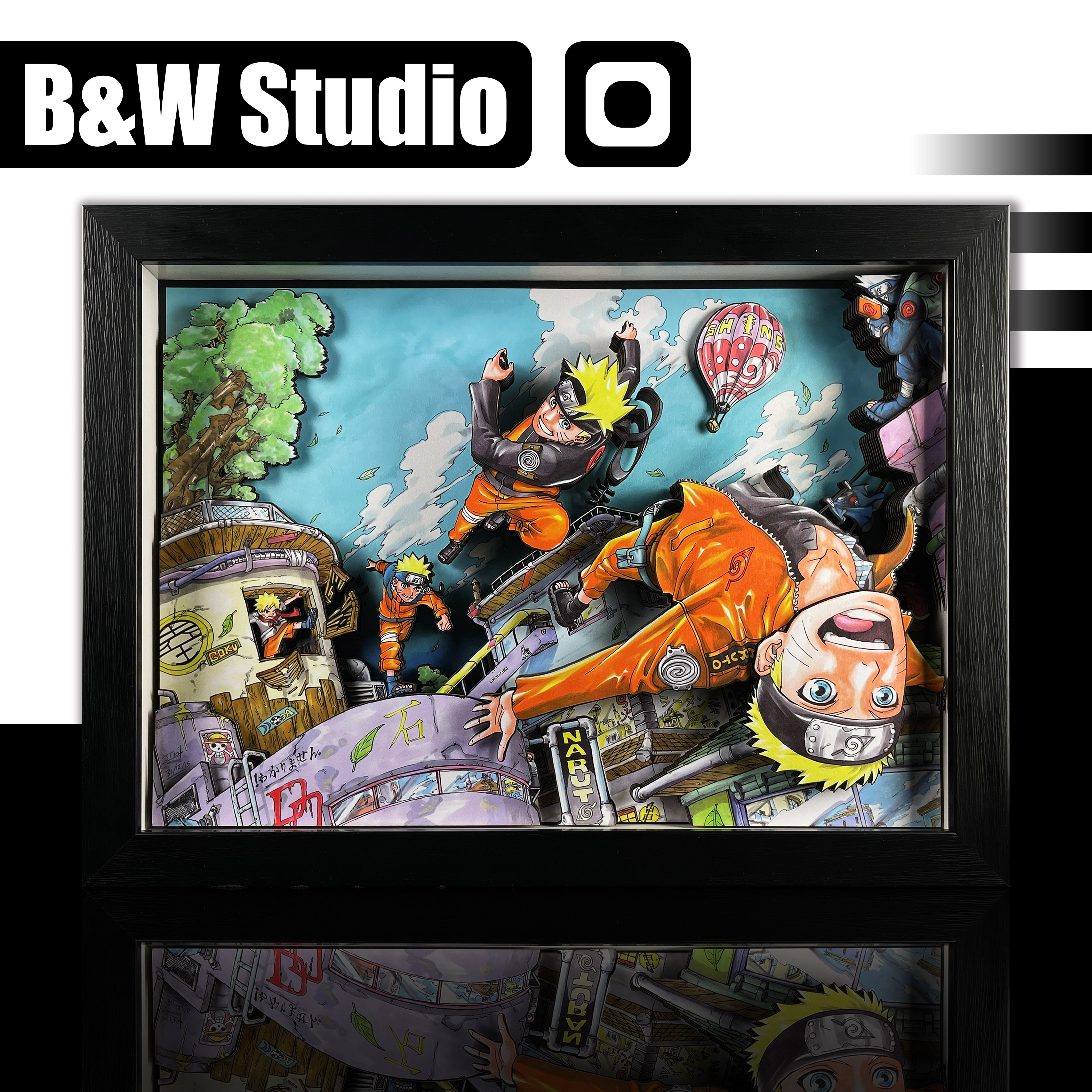 【Pre-sale】Decorative Painting of Naruto Way to Master-Black and White Studio