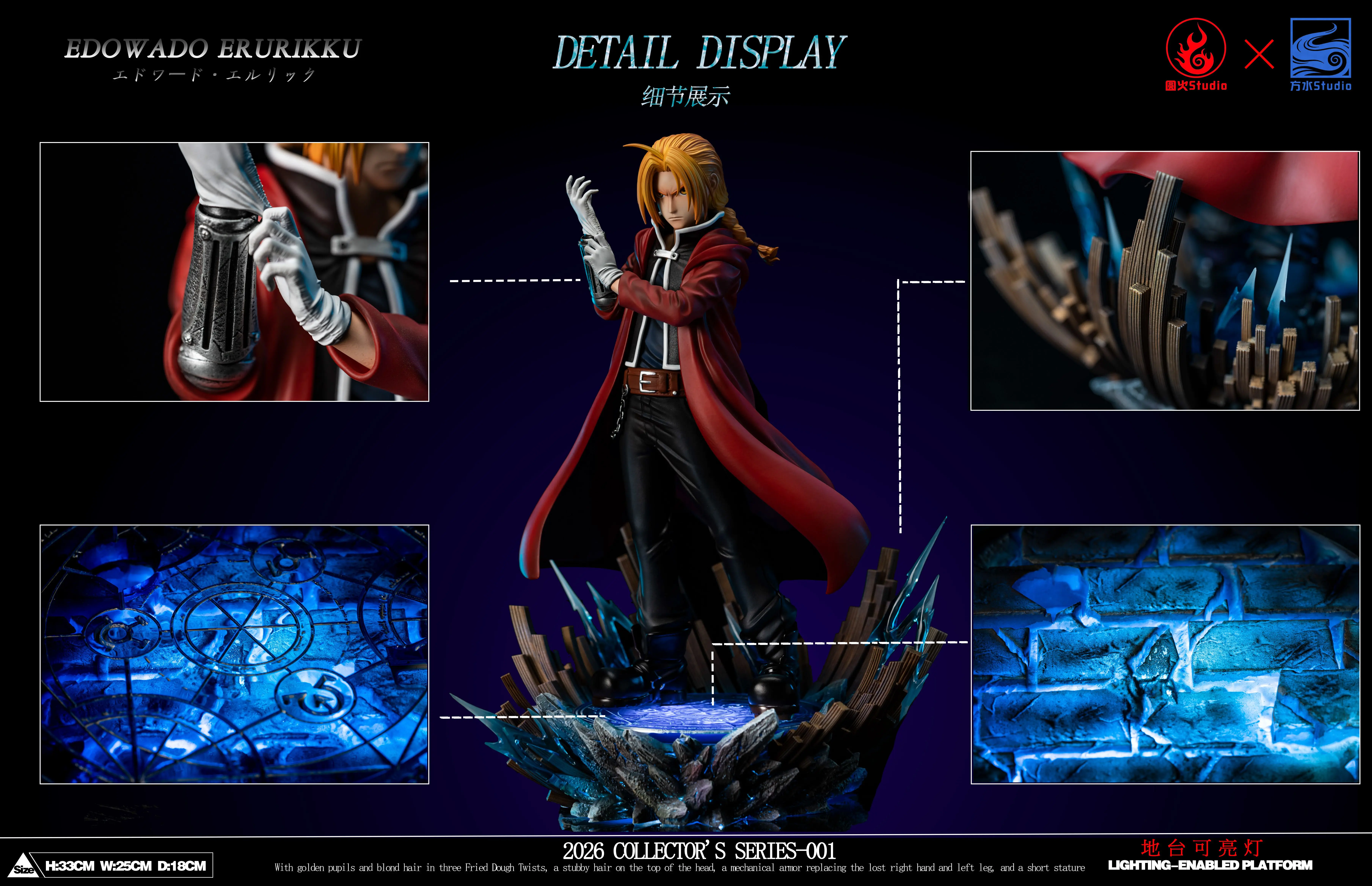 【Pre-sale】1/6 Scale Edward Elric-YuanHuo and FangShui Studios