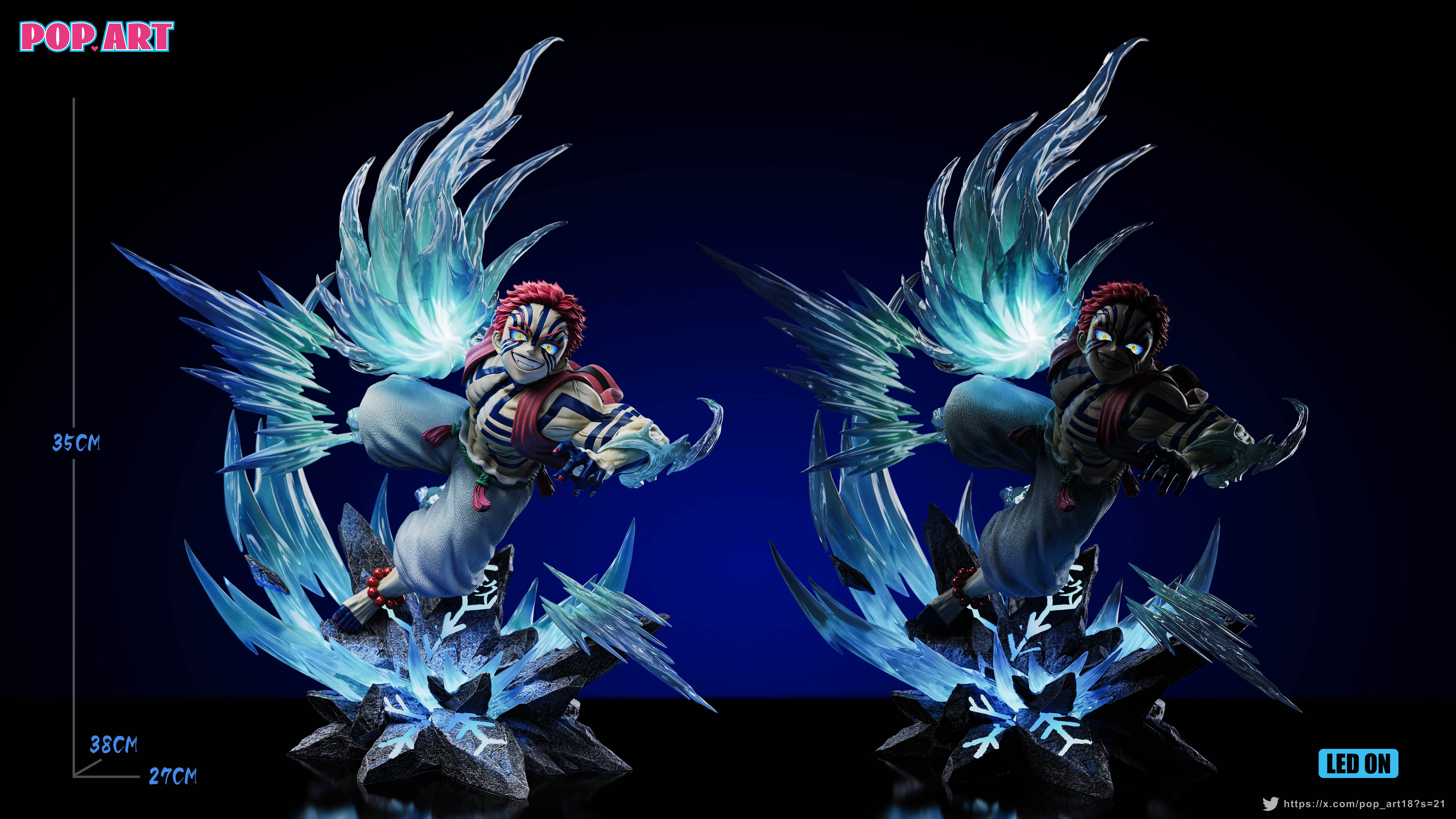 【Pre-sale】1/6 Scale Akaza with LED-POP.ART Studio