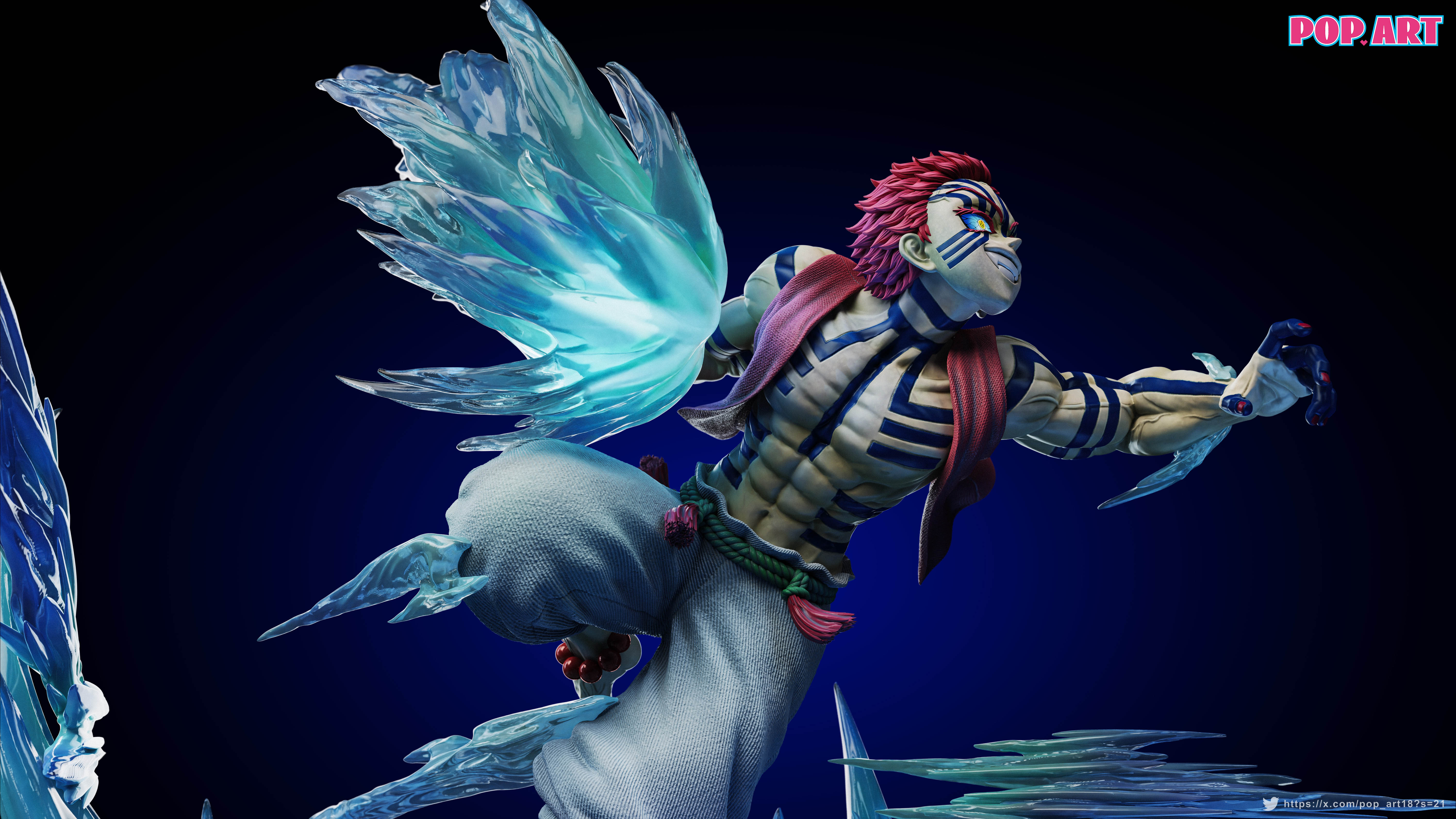 【Pre-sale】1/6 Scale Akaza with LED-POP.ART Studio