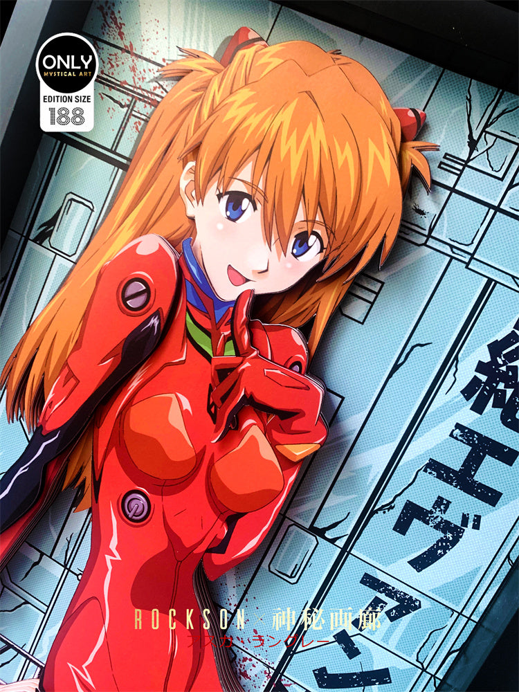 【Pre-sale】Asuka Langley Soryu 3D Decoration Painting-Evangelion-Mystical Art Studio