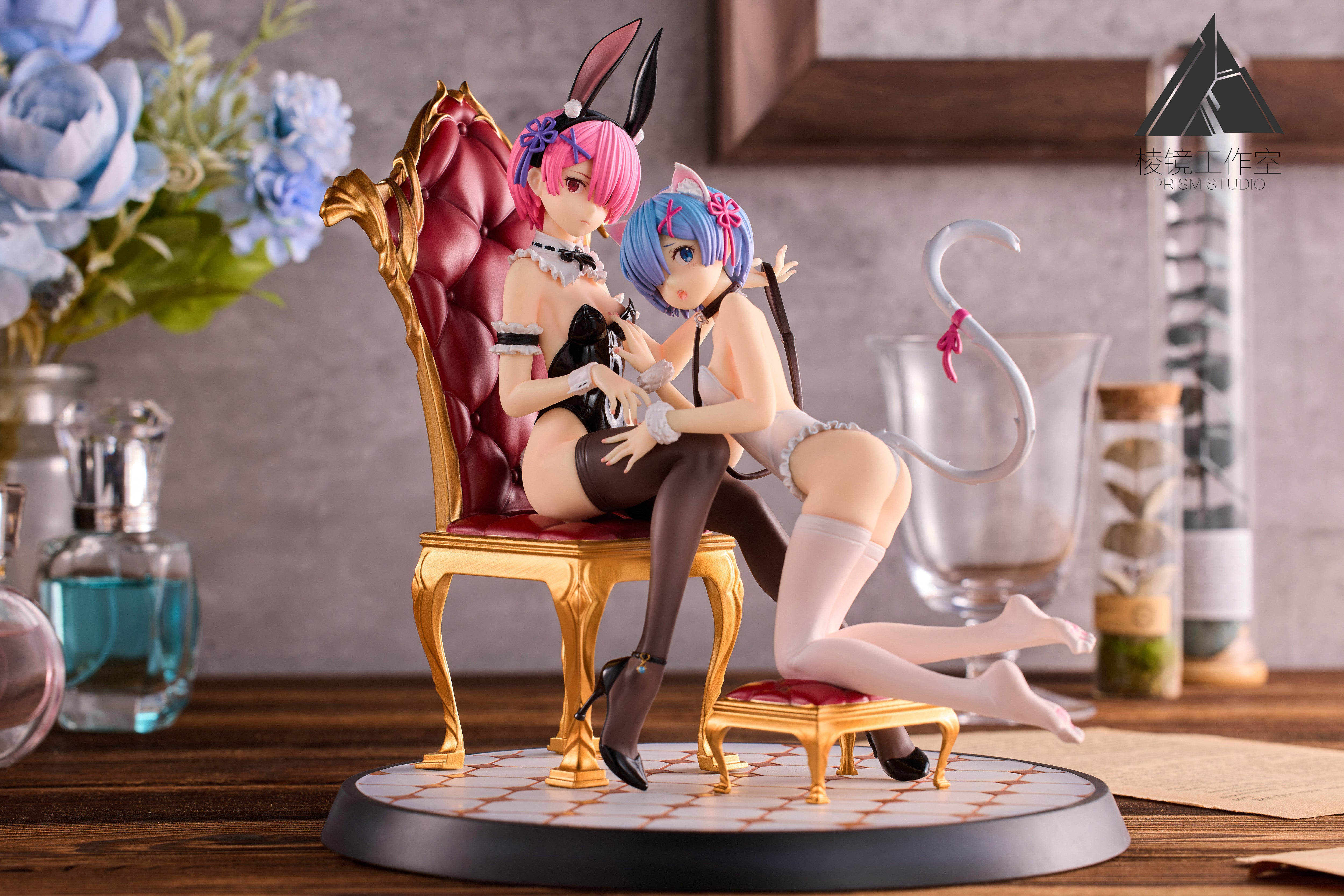 【Few left】1/7 Scale Bunny Girl ver. Rem & Ram-Re:Starting Life From Zero in a Different World Resin -PRISM Studio
