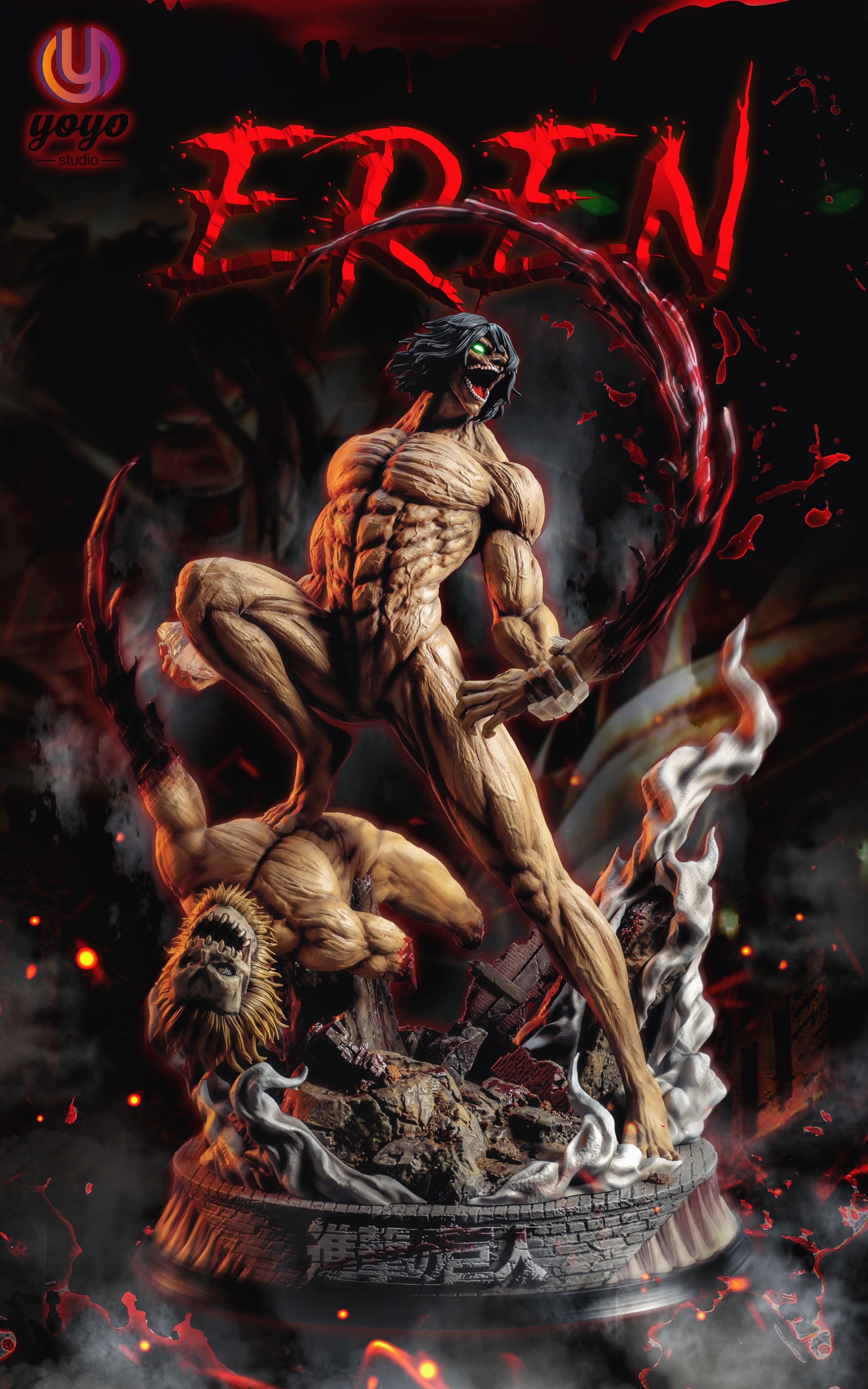 【Few left】Eren Jaeger-The Attack Titan statue-Attack on Titan-YOYO Studio