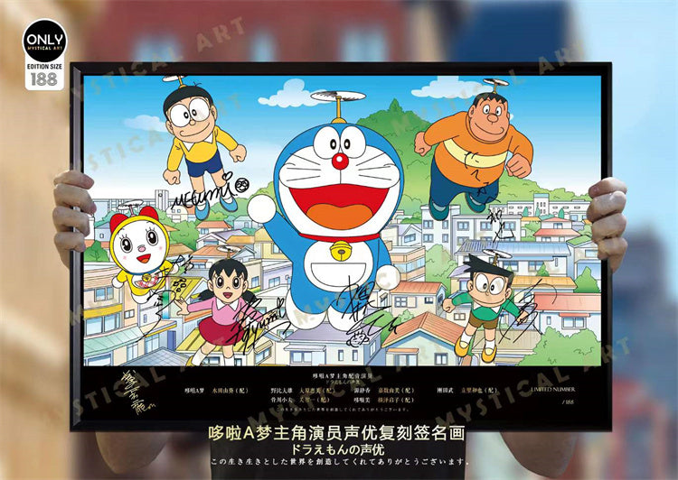 【Pre-sale】Decorative Paint of ‏Original series Voice Actors's Signatures Doraemon-Mystical Art Studio