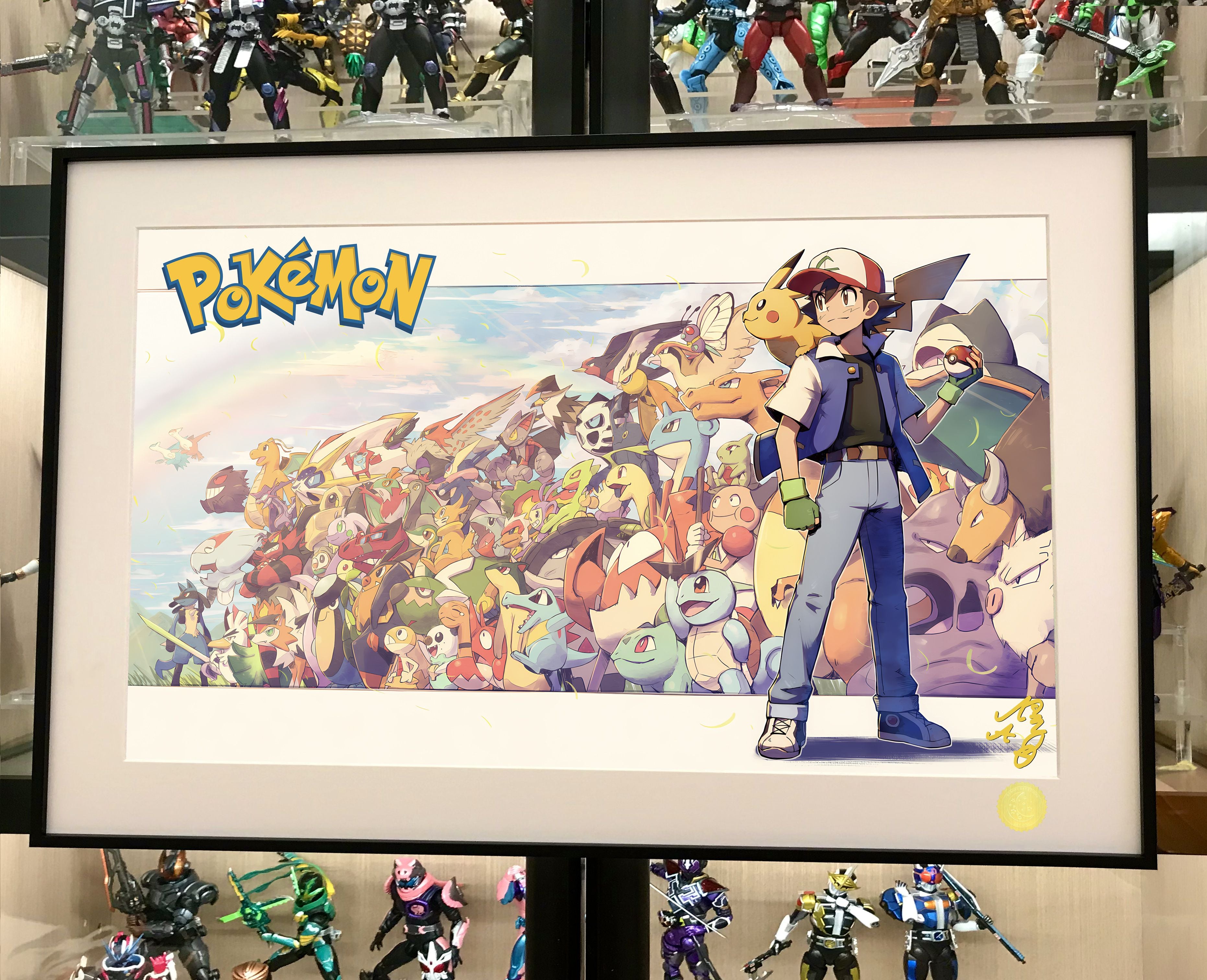 【Pre-sale】Ash Ketchum & Pokemons Decorative Painting-Pokemon-Xingkong Studio