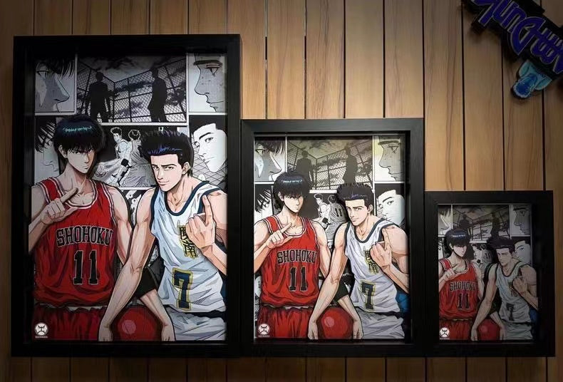 【In stock】Decorative Painting of Rukawa Kaede & Akira Sendoh-Slam Dunk-Auto Panda Studio