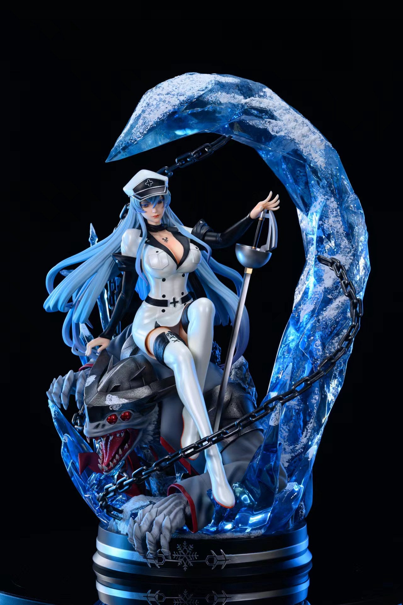 【Last one】1/4 Scale The Ice Queen Esdeath with LED-Akame Ga Kill-First Impression Studio