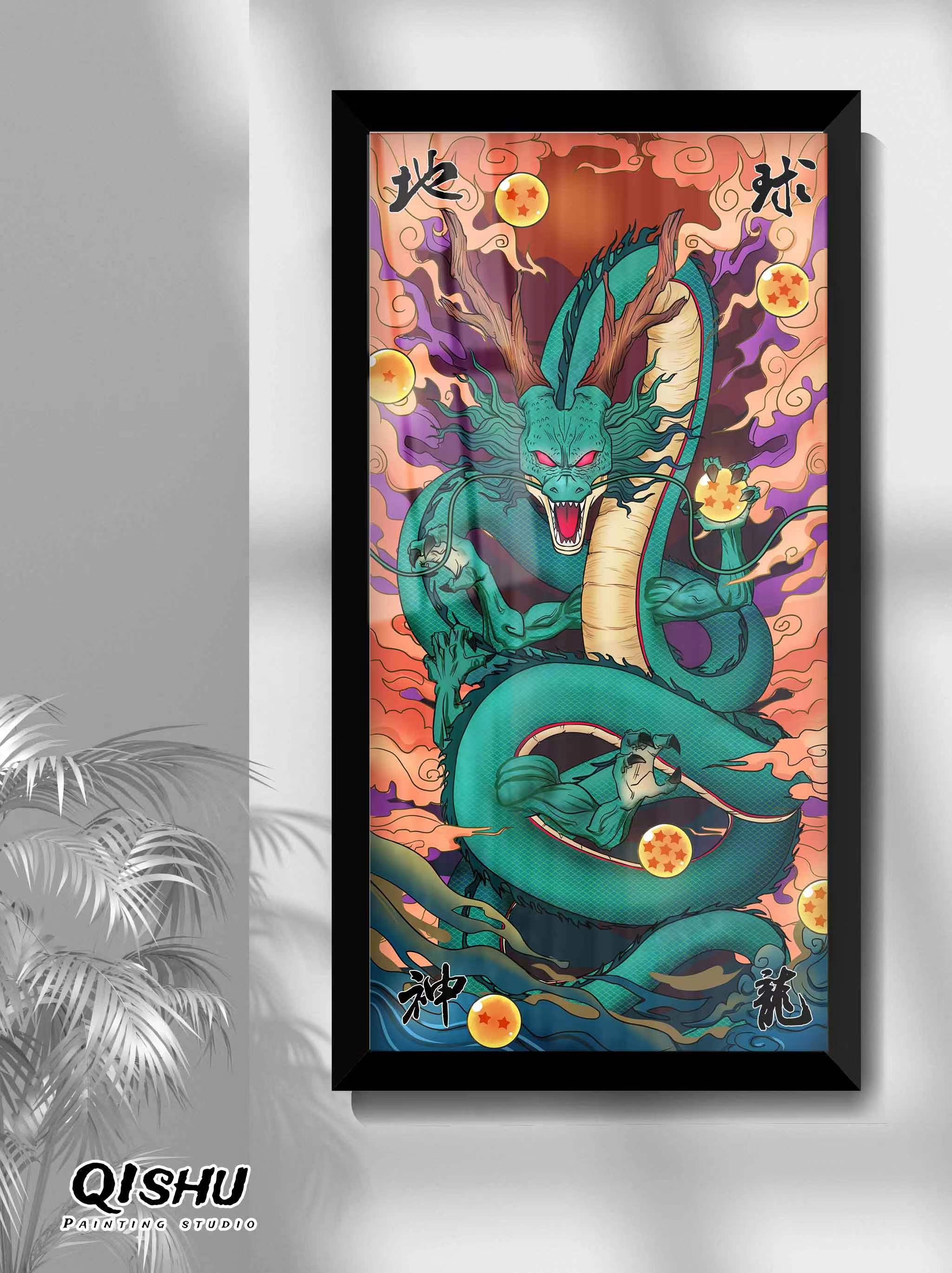 【Pre-sale】Shenron Decoration Painting-Dragonball-QiShu Studio