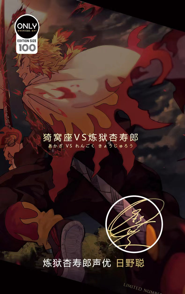 【Pre-sale】Decorative Painting of Akaza VS Rengoku Kyoujurou-Mystical Art Studio