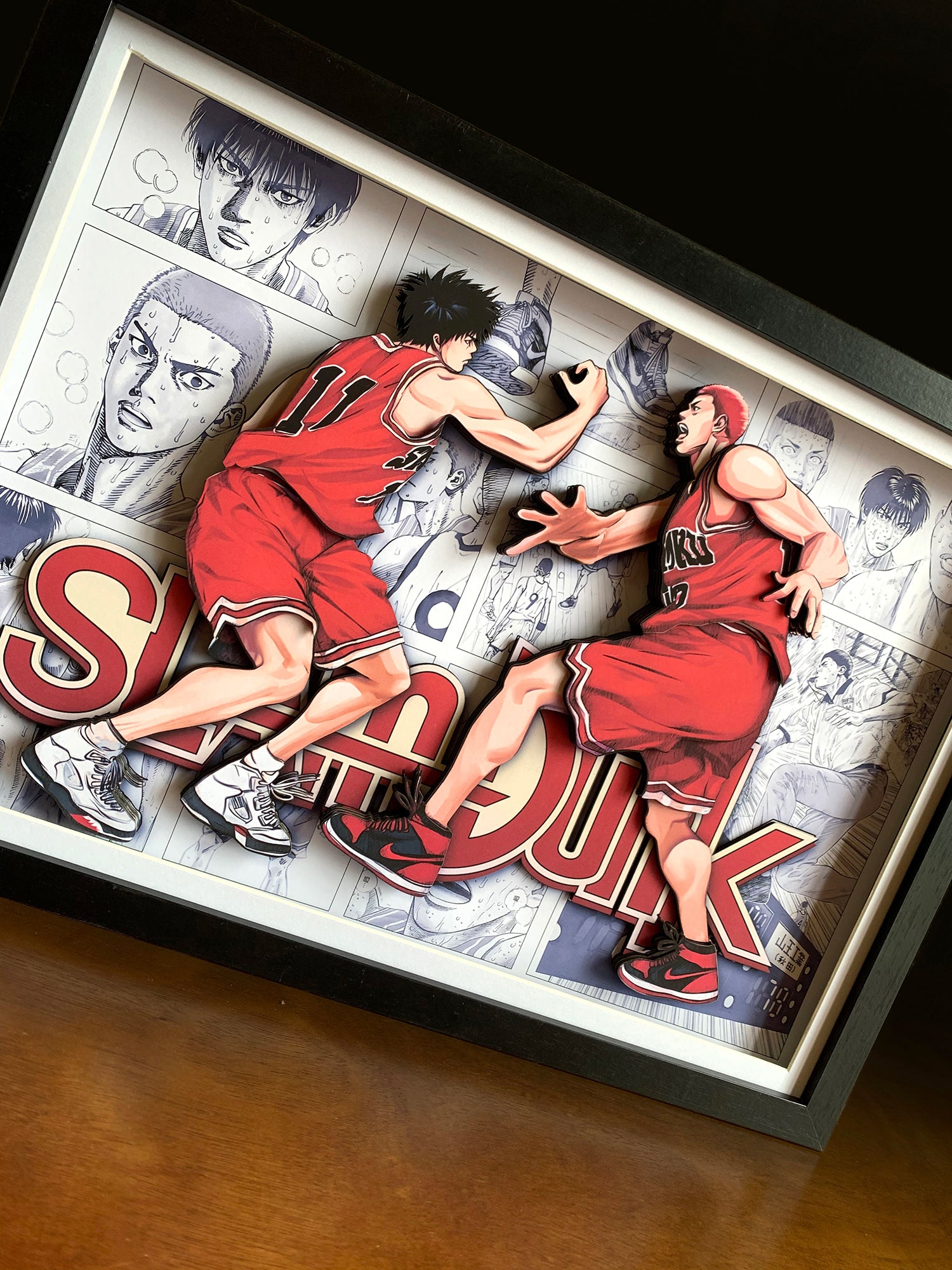 【In stock】Decorative Painting of Rukawa Kaede & Sakuragi Hanamichi-Slam Dunk-Mystical Art Studio