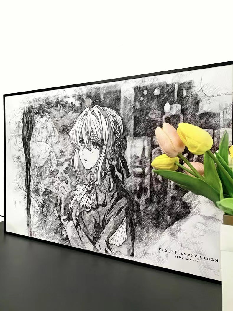 【In stock】3D Decorative Painting of Light Guide Transformation Violet Evergarden 3.0 with LED-Violet Evergarden-momo Studio