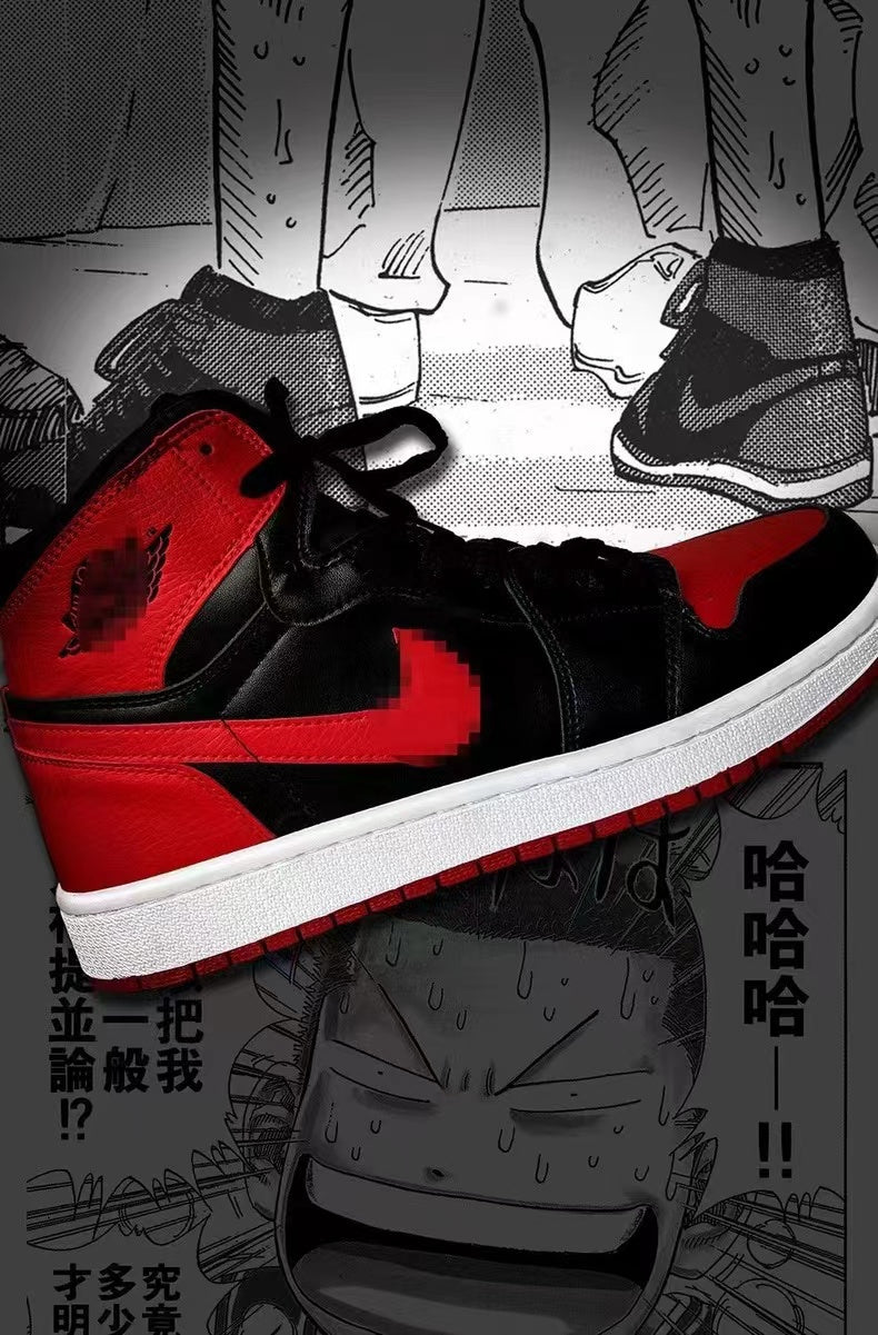 【Pre-sale】Decorative Painting of Basketball Shoes of Sakuragi Hanamichi-Slam Dunk-Billion Birds Studio