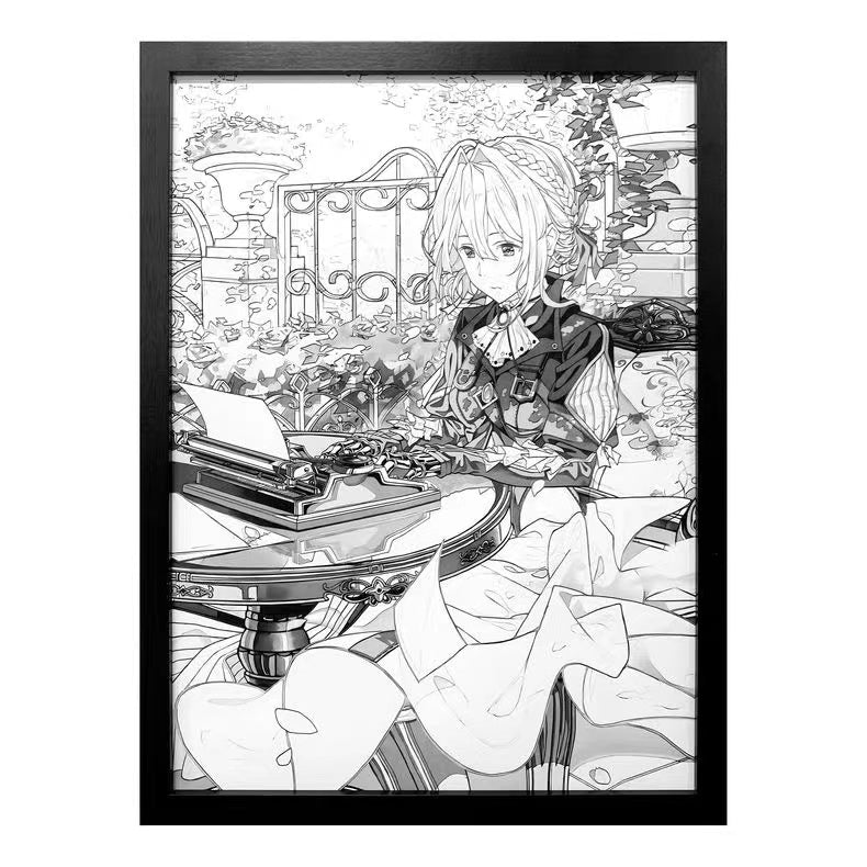 【In Stock】Decorative Paint of Typewriter Violet-Violet Evergarden-momo Studio