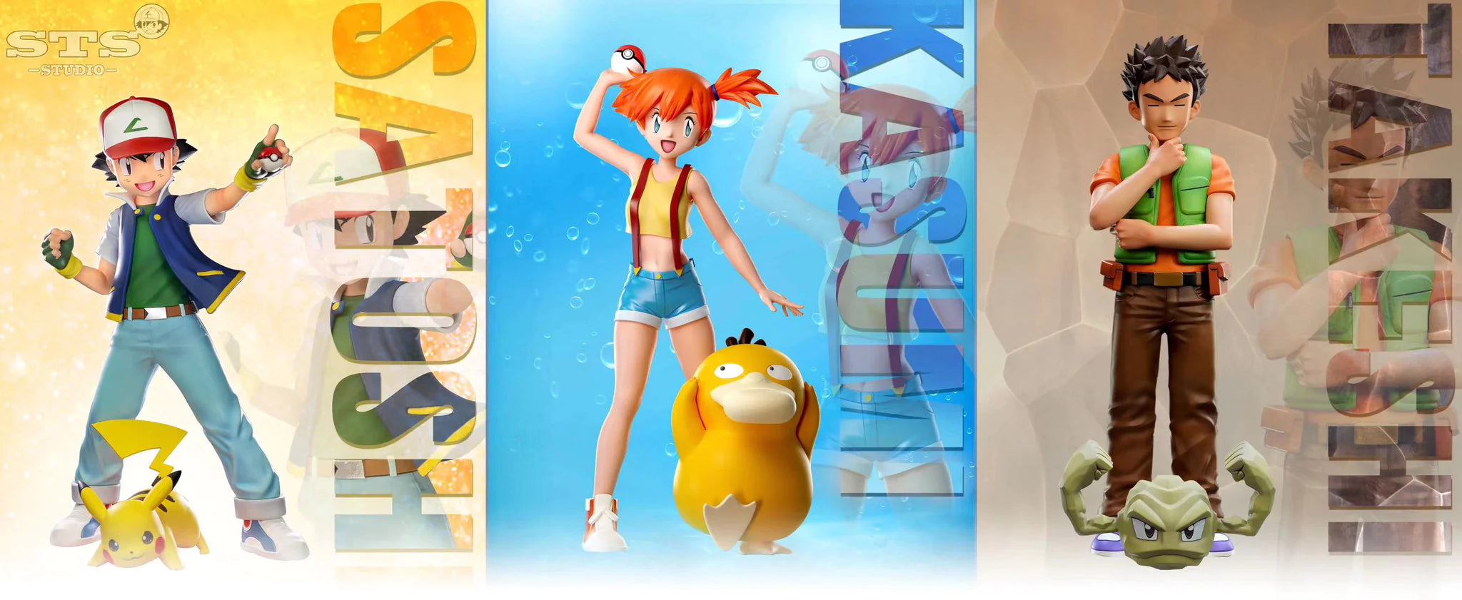 【Sold out】1/20 & 1/8 Scale Misty & Psyduck - Pokemon Resin Statue - STS Studio