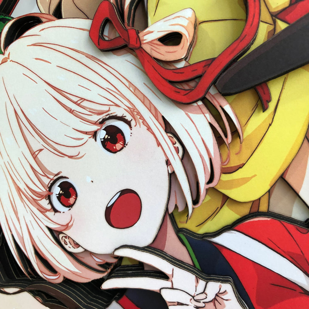 【In stock】3D Decorative Paint of Characters of Lycoris Recoil-AoTu Panda Studio