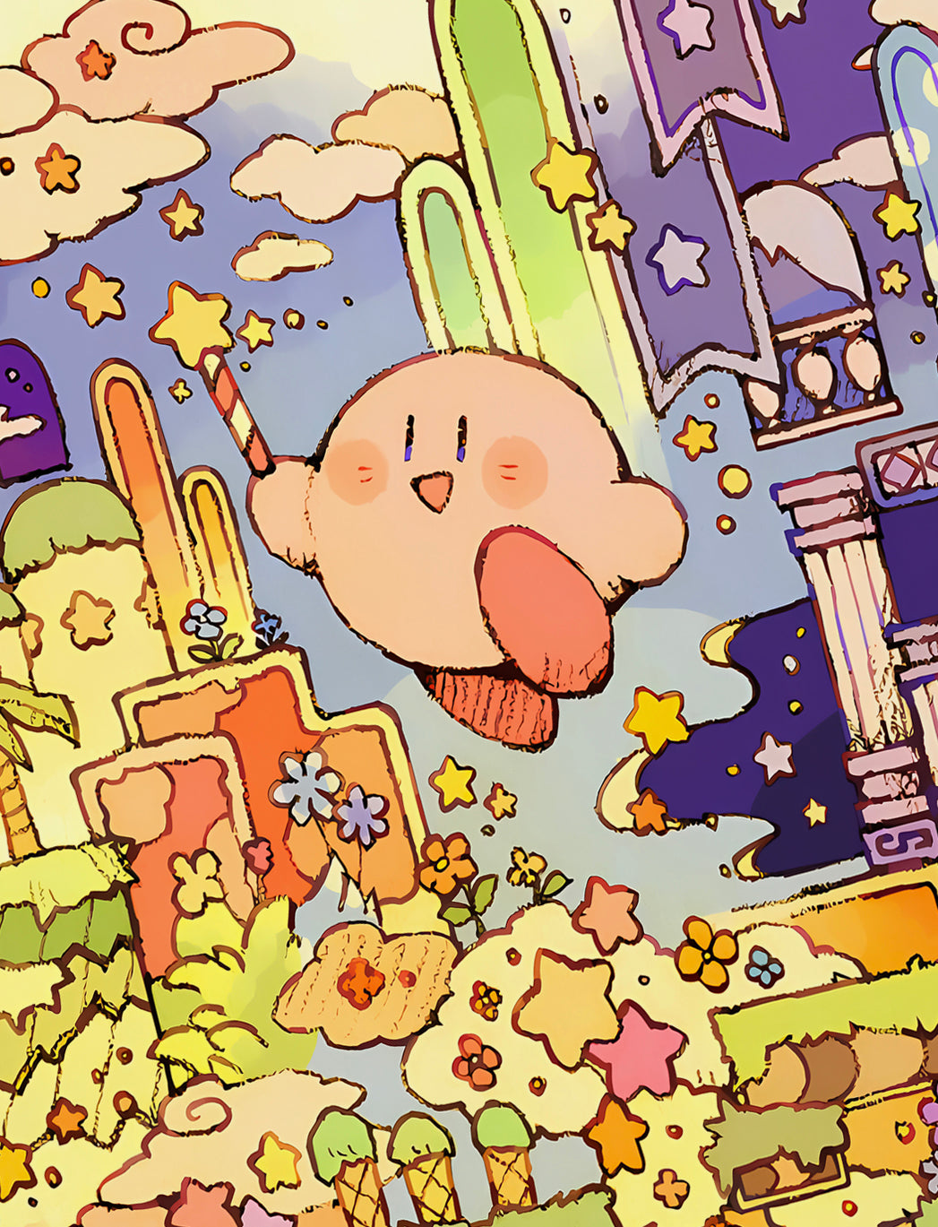【Pre-sale】Decorative Painting of Kirby-Kirby-XingKong Studio