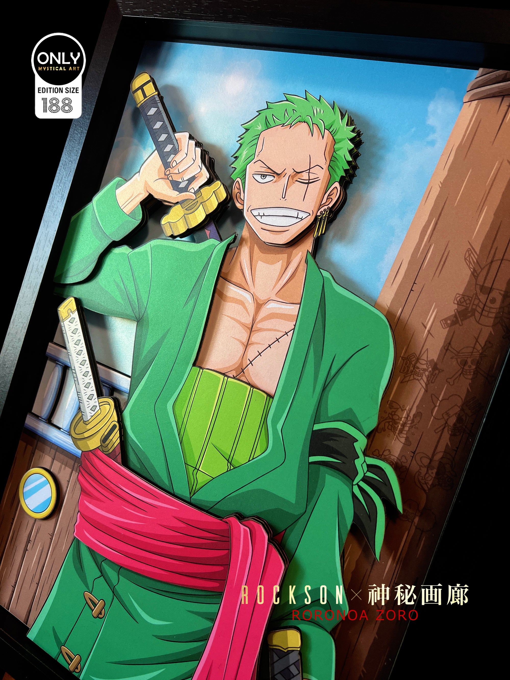 【Pre-sale】Gentleman Style 3D Decorative Paint of Roronoa Zoro-Mystical Art Studio