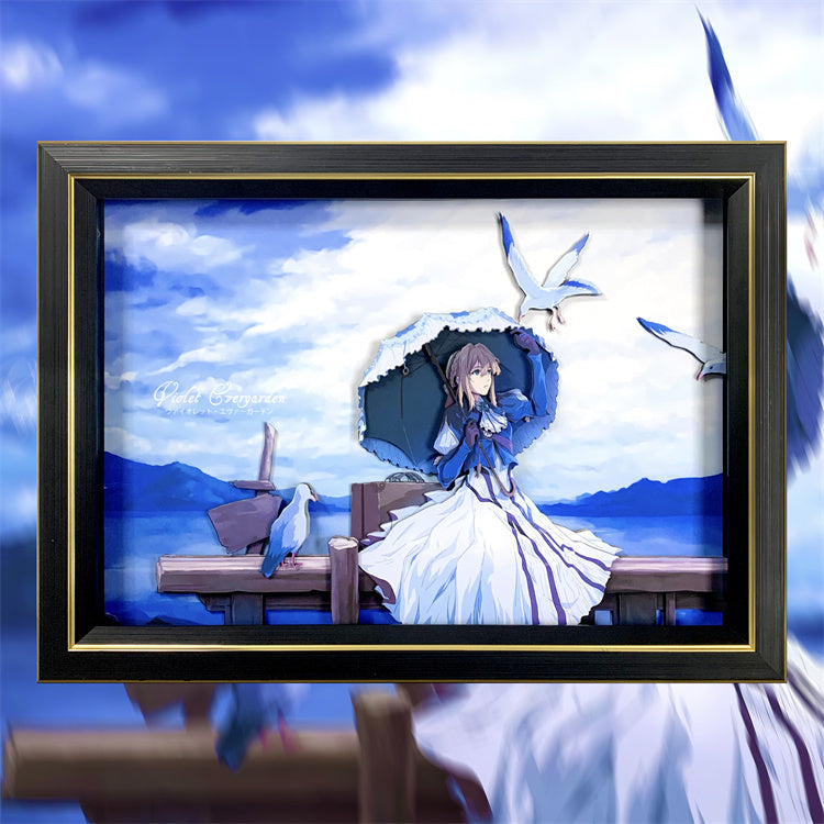 【In stock】Paper Art 3D Decorative Paint of Violet-Violet Evergarden-momo Studio