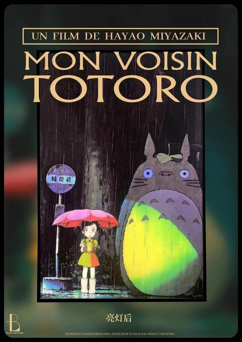 【In stock】Decorative Painting of My Neighbour Totoro-Studio Ghibli-Black Line Studio