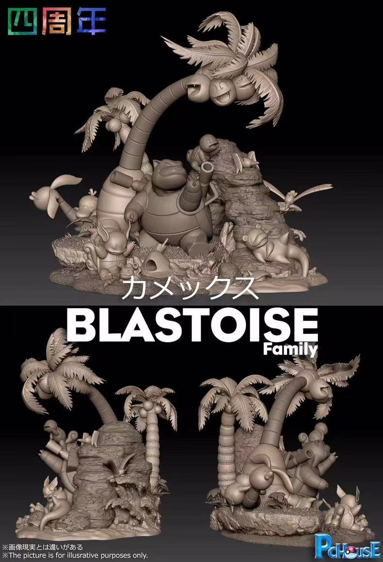【Sold out】Blastoise Family-Pokemon-PC house Studio