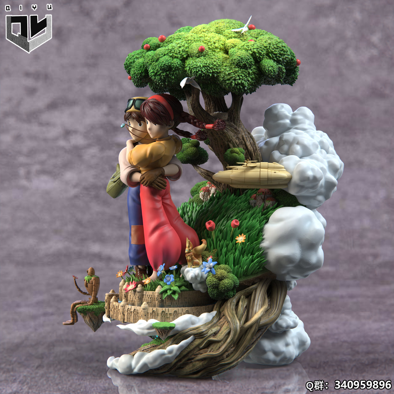 【Pre-sale】Castle in the Sky with LED  - QiYu Studio