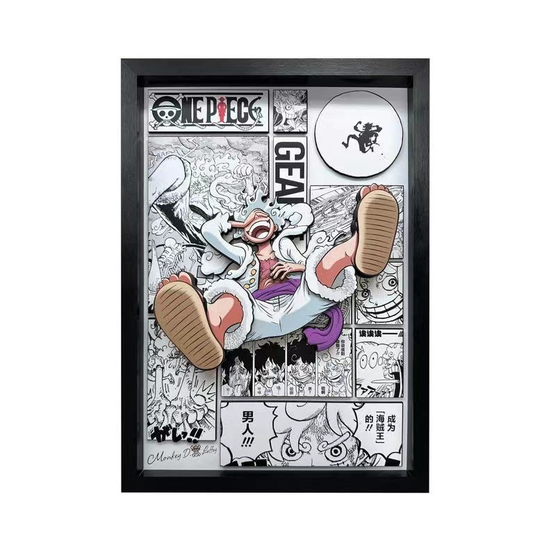 【In stock】Decorative Painting of Gear 5 Luffy-One Piece-Aotu Panda Studio