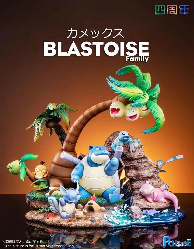 【Sold out】Blastoise Family-Pokemon-PC house Studio