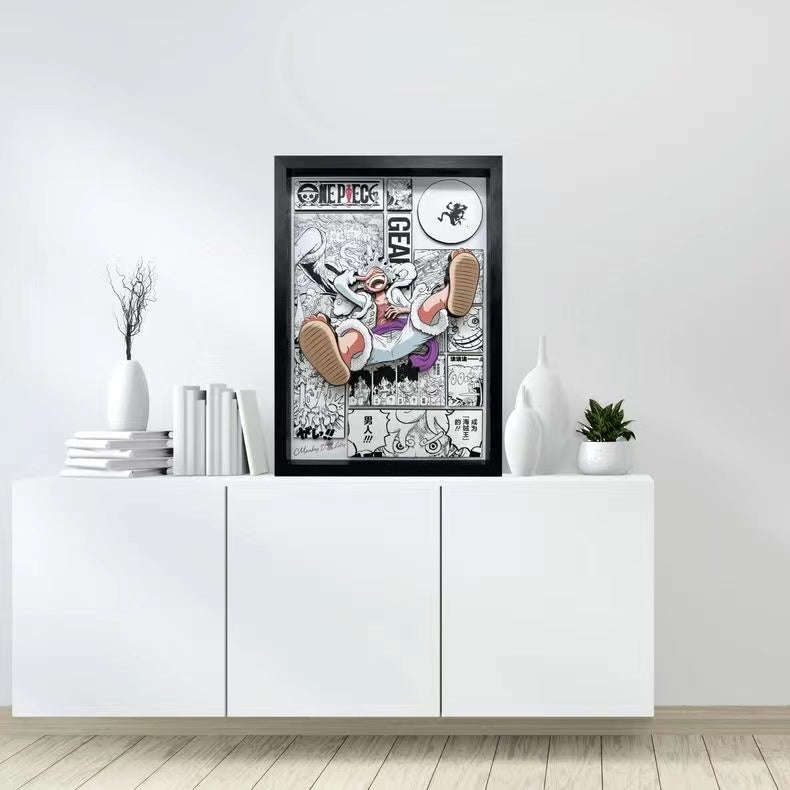 【In stock】Decorative Painting of Gear 5 Luffy-One Piece-Aotu Panda Studio