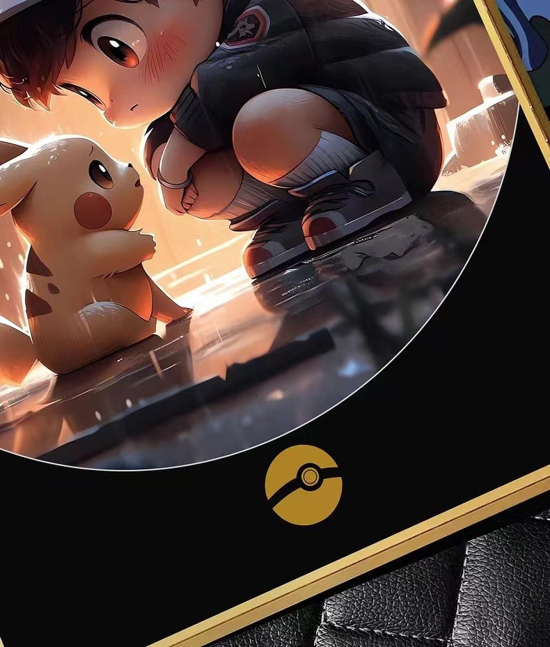 【In stock】Decorative Painting of Pikachu & Ash-Pokemon-Billion Birds Studio