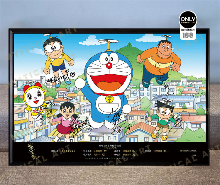 【Pre-sale】Decorative Paint of ‏Original series Voice Actors's Signatures Doraemon-Mystical Art Studio