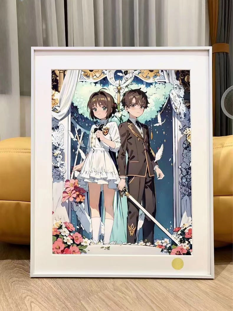 【Pre-sale】Decorative Painting of Sakura & Li Syaoran-Card Captor Sakura-XingKong Studio