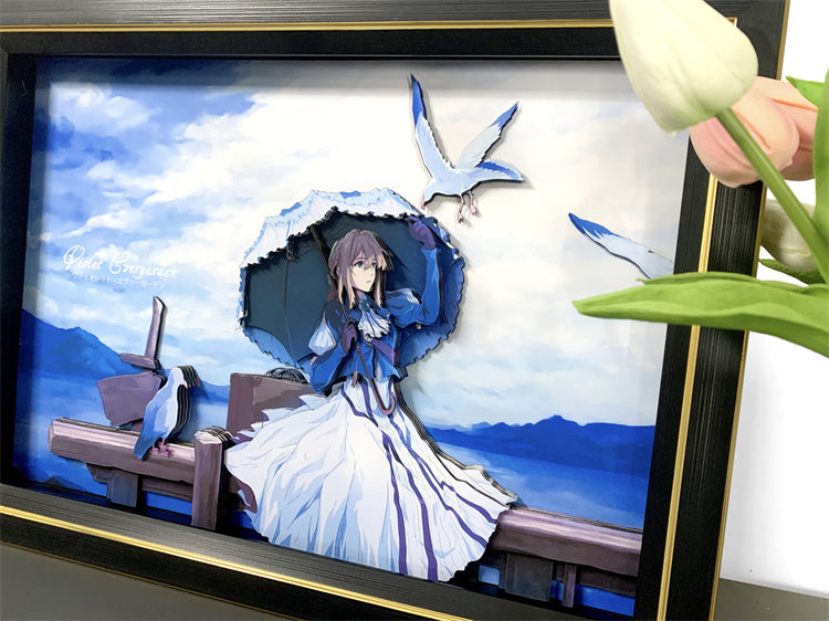 【In stock】Paper Art 3D Decorative Paint of Violet-Violet Evergarden-momo Studio