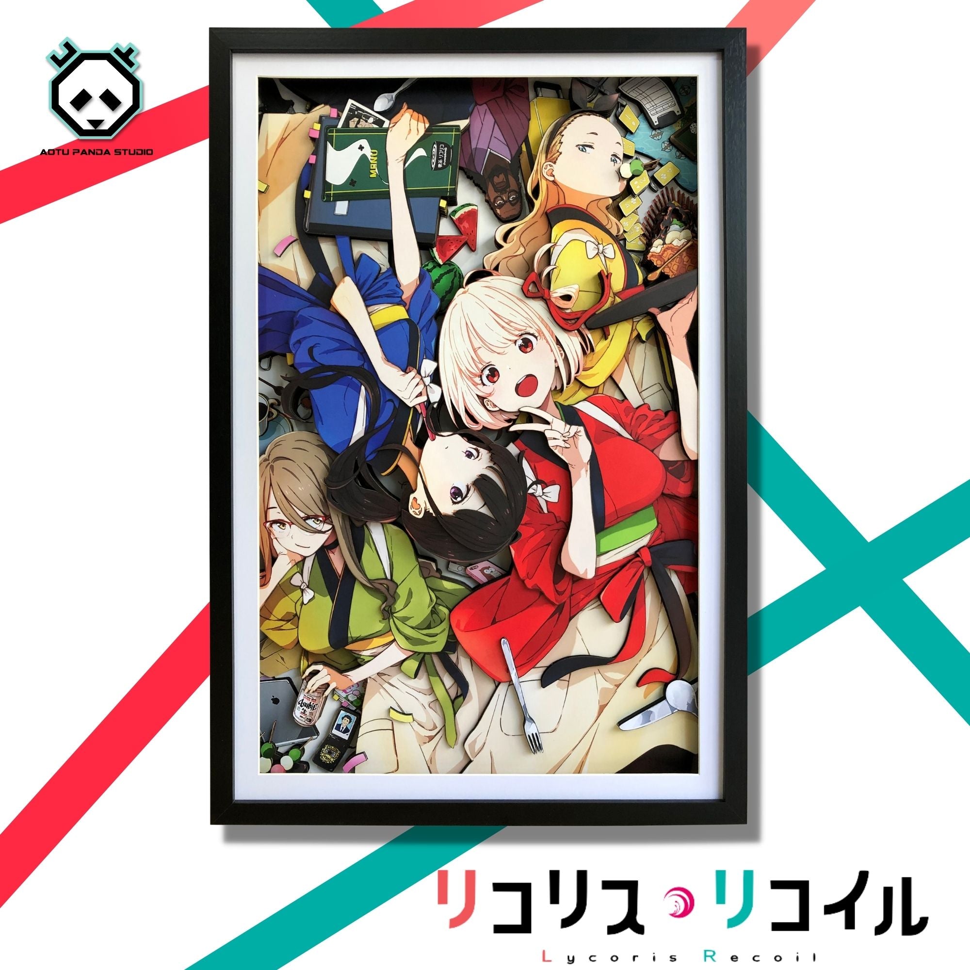 【In stock】3D Decorative Paint of Characters of Lycoris Recoil-AoTu Panda Studio