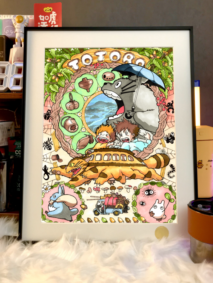 【Pre-sale】My Neighbour Totoro Decorative Painting-Xingkong Studio