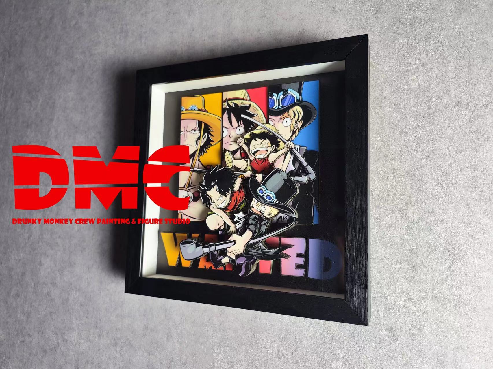 【In stock】DMN-019 3D Decorative Paint of Luffy, Ace & Sabo-One Piece-Drunky Monkey Crew Studio