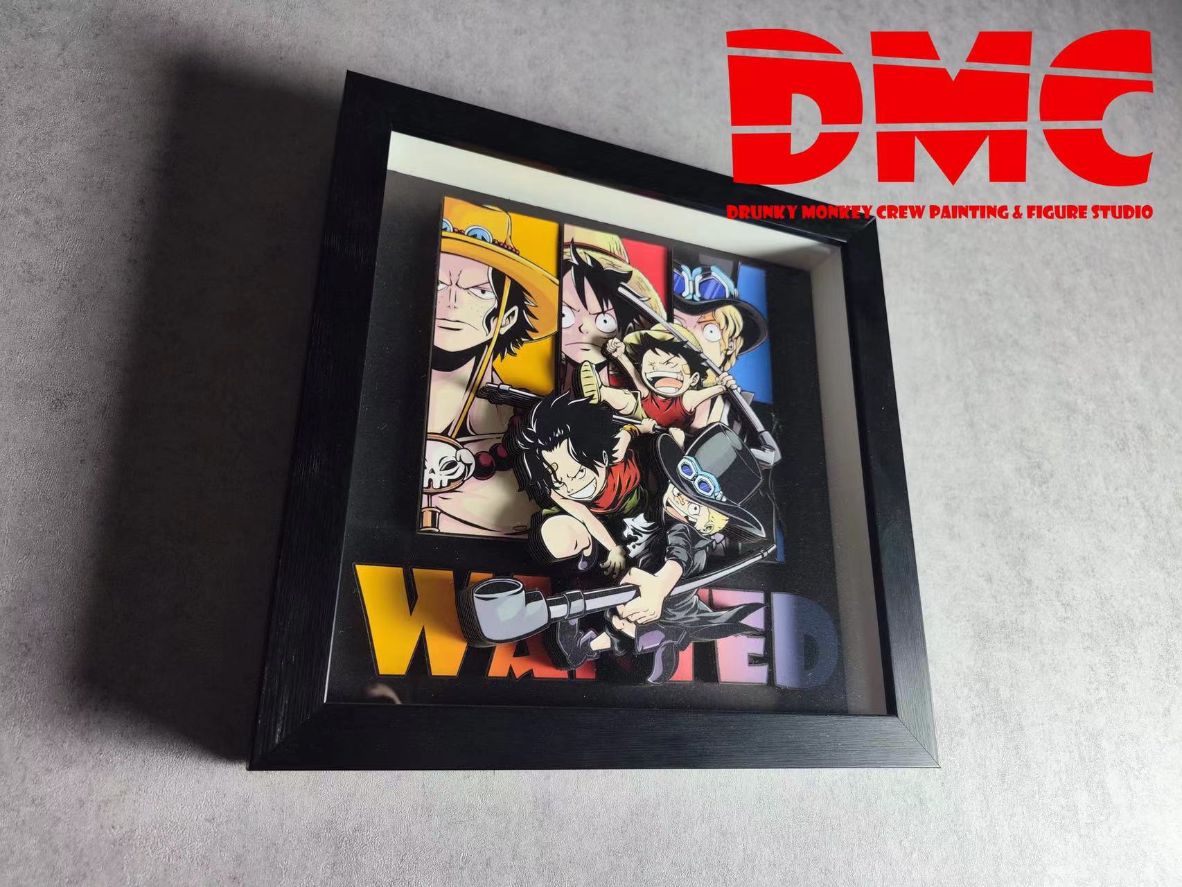 【In stock】DMN-019 3D Decorative Paint of Luffy, Ace & Sabo-One Piece-Drunky Monkey Crew Studio