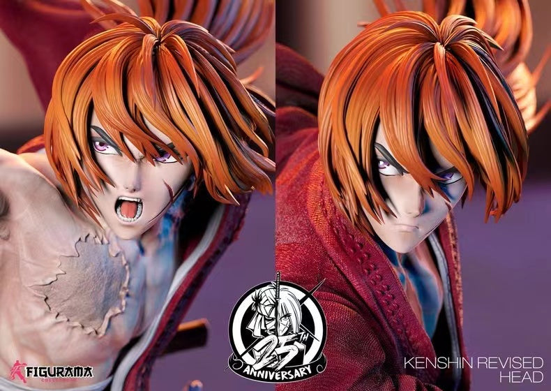 【In stock】1/6 Scale Himura Kenshin VS Shishio Makoto-Rurouni Kenshin-Figurama Studio