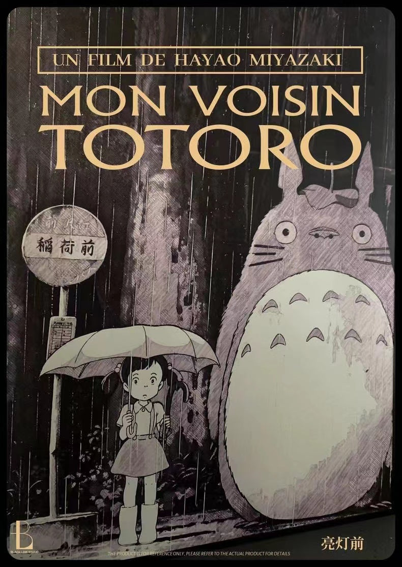 【In stock】Decorative Painting of My Neighbour Totoro-Studio Ghibli-Black Line Studio