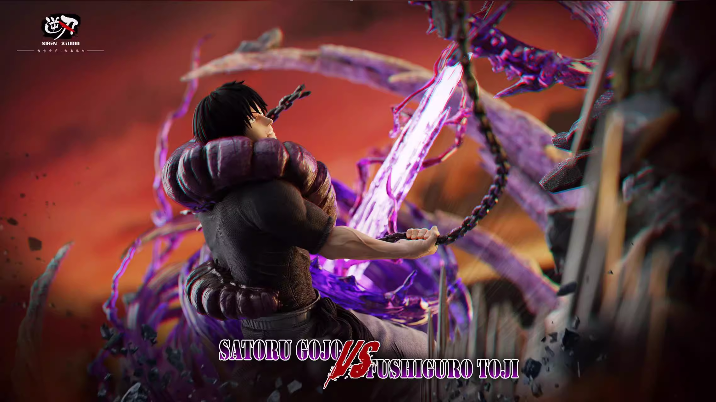 【In stock】1/6 Scale Gojo VS Fushiguro Toji-Niren Studio