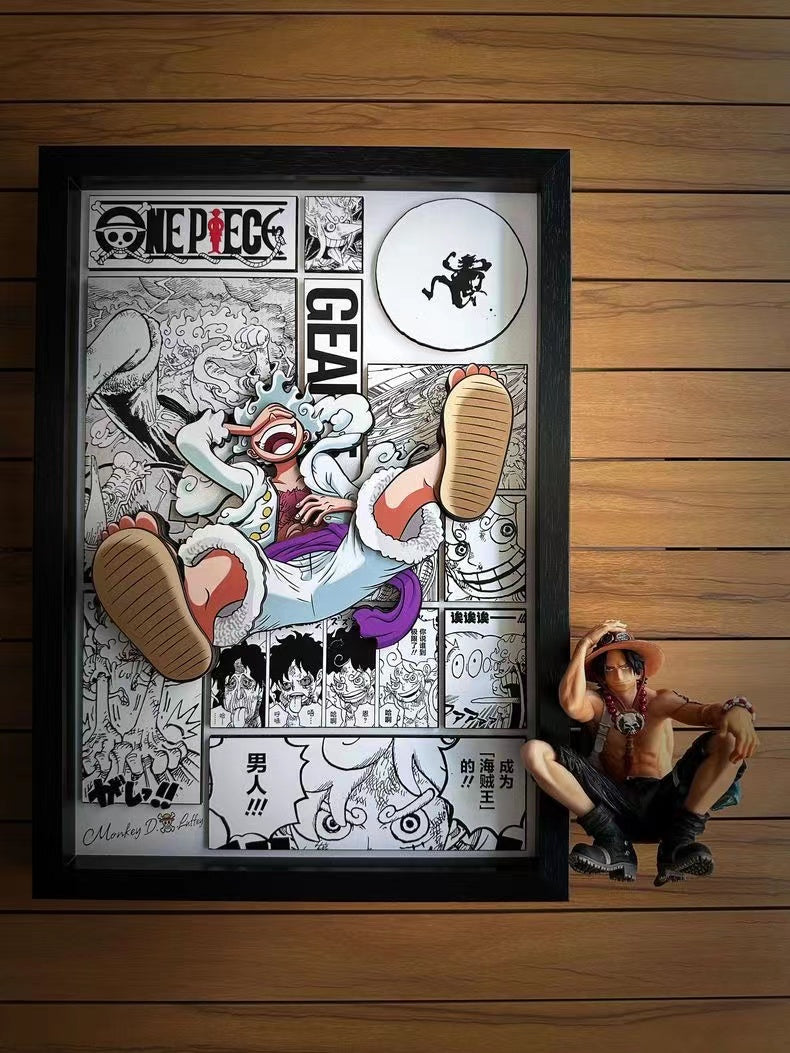【In stock】Decorative Painting of Gear 5 Luffy-One Piece-Aotu Panda Studio
